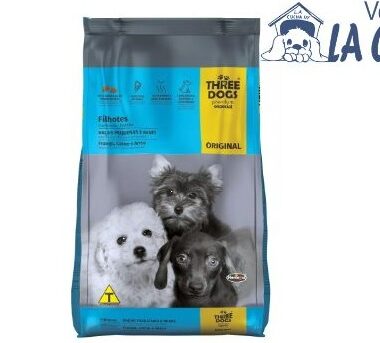 THREE DOGS Ración para Cachorros, Razas pequeñas. Presentación 1 kg. y 15 kg.