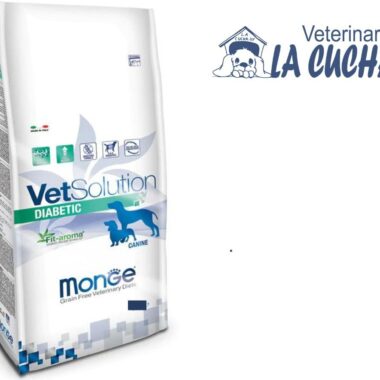 VET SOLUTION Perros Adultos Medicada. DIABÉTICO, presentación 2 kg. y 12 kg.
