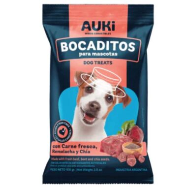 Auki Snacks Carne fresca, Remolacha y Chia