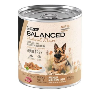 Balanced Receta Natural Filetes de carne Perro 340 gr