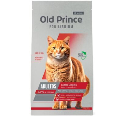 Old prince Equilibrium gato adulto pollo